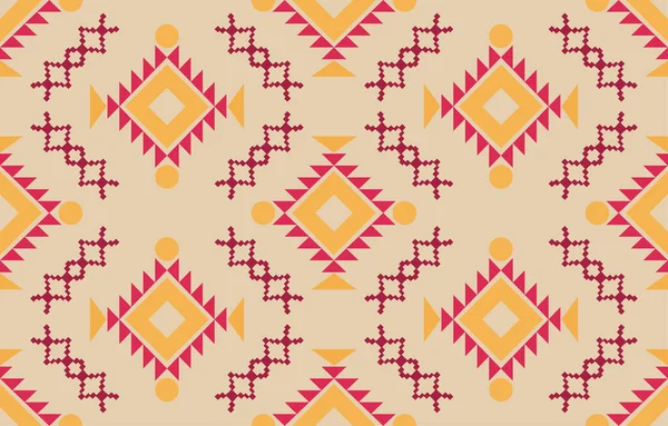 Navajo kumaşsız desen geometrik kabile geleneksel arka planı, yerli Amerikan tasarım elementleri, halı, duvar kağıdı, giysi, halı, iç mekan, Vektör illüstrasyon nakışı.