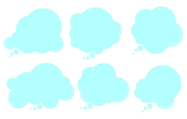 Beállítása Beszéd Buborékok Fehér Background Chat Vektor Doodle Üzenet Vagy — Stock Vector
