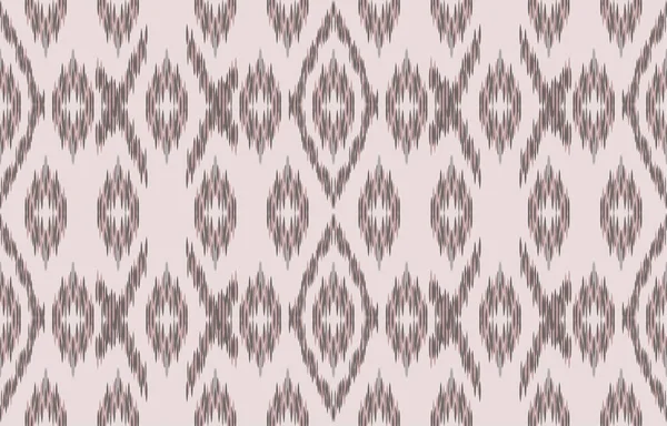 Tissu Ikat Motif Sans Couture Géométrique Ethnique Broderie Traditionnelle Style — Image vectorielle