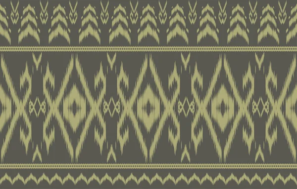 Tela Ikat Patrón Sin Costura Geométrica Étnica Tradicional Bordado Style — Vector de stock