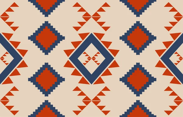 Patrón Étnico Tribal Oriental Geométrico Fondo Tradicional Diseño Para Alfombra — Vector de stock