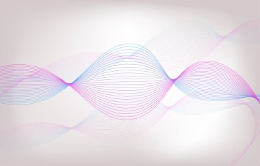 Soyut arkaplan, çizgi dalga elemanı, ses spektrumu eşitleyici duvar kağıdı, vektör fütüristik parçacık teknolojisi çizimi.