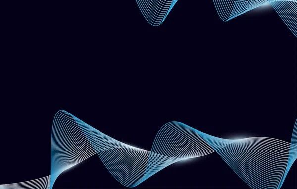 Abstrakter Hintergrund Linienwellen Element Sound Spectrum Equalizer Tapete Vektor Futuristische — Stockvektor