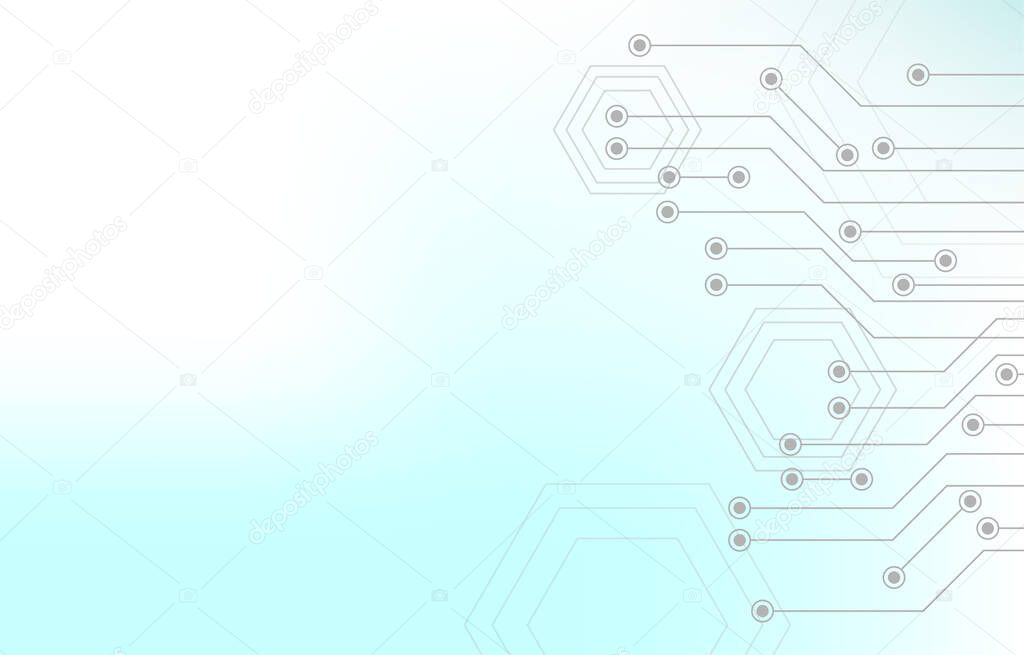 circuit connecting dots and lines.abstract background.molecules technology with polygonal shapes,  Connection structure. Big data visualization,futuristic Illustration Vector design