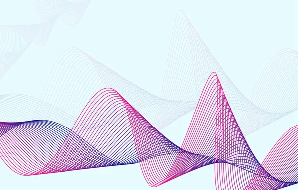 Abstract Background Line Wave Element Sound Spectrum Equalizer Wallpaper Vector — Vettoriale Stock