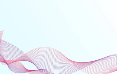 Soyut arkaplan, çizgi dalga elemanı, ses spektrumu eşitleyici duvar kağıdı, vektör fütüristik parçacık teknolojisi çizimi.