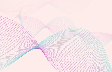 Soyut arkaplan, çizgi dalga elemanı, ses spektrumu eşitleyici duvar kağıdı, vektör fütüristik parçacık teknolojisi çizimi.