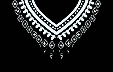 Moda kadınları için kolye Geometrik Etnik Doğu deseni geleneksel .flower nakış tasarımı. Arka plan, duvar kağıdı, giysi ve ambalaj.