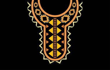 Moda kadınları için kolye Geometrik Etnik Doğu deseni geleneksel .flower nakış tasarımı. Arka plan, duvar kağıdı, giysi ve ambalaj.