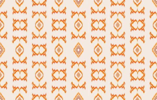 Tela Ikat Patrón Sin Costura Geométrica Étnica Tradicional Bordado Style — Vector de stock