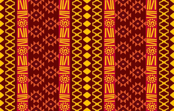 幾何学的な東洋の部族の民族パターン伝統的な背景カーペット バティック ファブリック ベクトルイラスト刺繍スタイルのためのデザイン — ストックベクタ