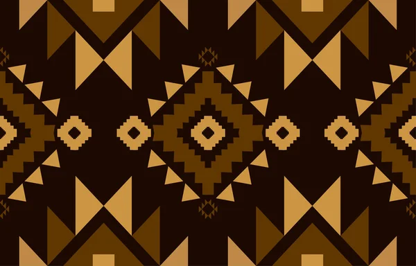 Navajo Native American Fabric Seamless Pattern Geometric Tribal Ethnic Traditional — стоковий вектор