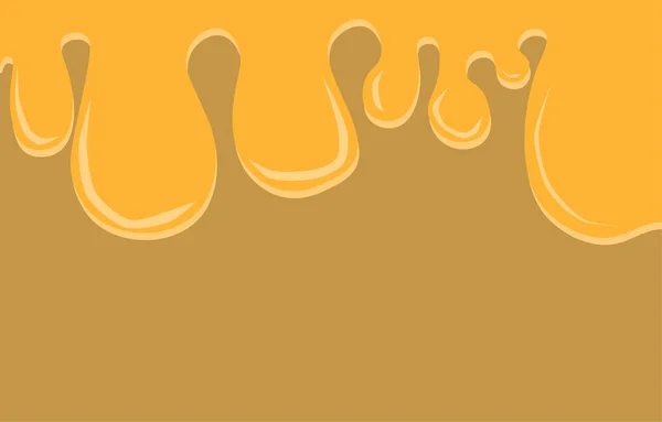 Pastel Yellow Cream Background Brown Waffles Cool Sweet Liquid Background — Vector de stoc
