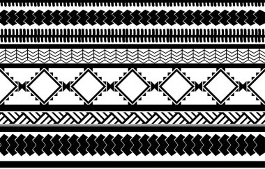 African tribal black and white abstract ethnic geometric pattern. design for background or wallpaper.vector illustration to print fabric patterns, rugs, shirts, costumes, turban, hats, curtains.