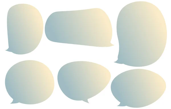 Setzen Sie Sprechblasen Auf Weißem Hintergrund Chatbox Oder Chat Vektor — Stockvektor