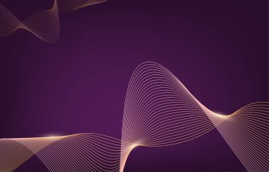 Soyut arkaplan, çizgi dalga elemanı, ses spektrumu eşitleyici duvar kağıdı, vektör fütüristik parçacık teknolojisi çizimi.