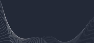 Soyut arkaplan, çizgi dalga elemanı, ses spektrumu eşitleyici duvar kağıdı, vektör fütüristik parçacık teknolojisi çizimi.