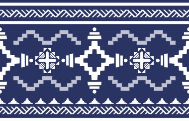 Navajo yerlisi Amerikan kumaşı pürüzsüz desen, geometrik kabile geleneksel arka planı, tasarım elemanları, halı, duvar kağıdı, giysi, halı, iç mekan, nakış vektör çizimi.