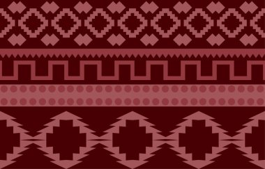 Navajo yerlisi Amerikan kumaşı pürüzsüz desen, geometrik kabile geleneksel arka planı, tasarım elemanları, halı, duvar kağıdı, giysi, halı, iç mekan, nakış vektör çizimi.