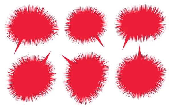 Konuşma baloncuklarını beyaz arkaplanda ayarla. Sohbet kutusu veya sohbet vektör karesi ve karalama iletisi veya çizgi roman ve en küçük ileti diyaloğu için konuşan iletişim simgesi