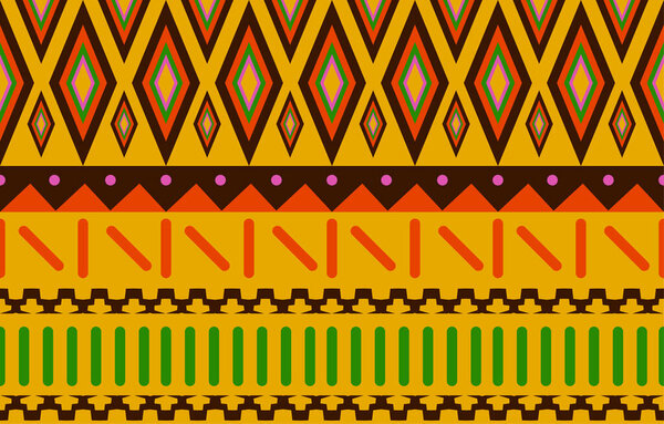 Navajo native american fabric seamless pattern,geometric tribal ethnic traditional background, design elements, design for carpet,wallpaper,clothing,rug,interior,embroidery vector illustration.