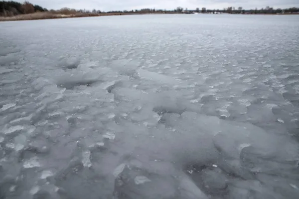 Ice Texture Lake — Stock Photo, Image