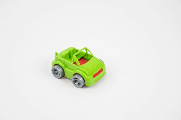 Multicolored Plastic Toy Car Buses Equipment — Stock Photo, Image