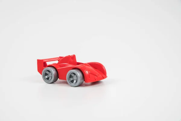 Buntes Spielzeugauto Aus Plastik Busse Ausstattung — Stockfoto