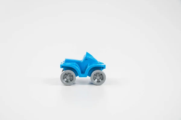 Veelkleurige Plastic Speelgoedauto Bussen Apparatuur — Stockfoto