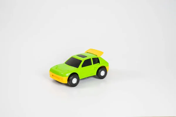 Toy Plastic Car Isolated White Background — Stock Photo, Image