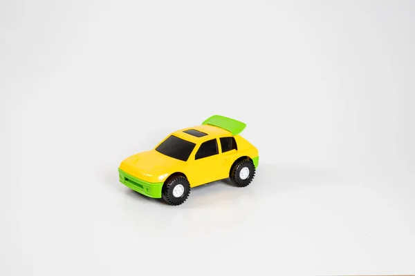 Toy Plastic Car Isolated White Background — Stock Photo, Image