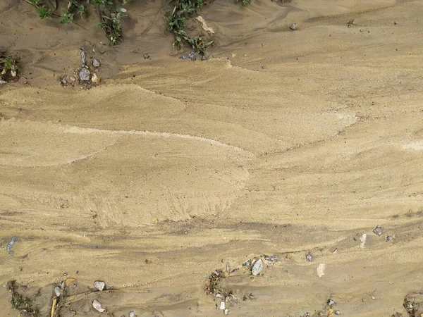 Textura Arcilla Arena Después Lluvia Primer Plano — Foto de Stock