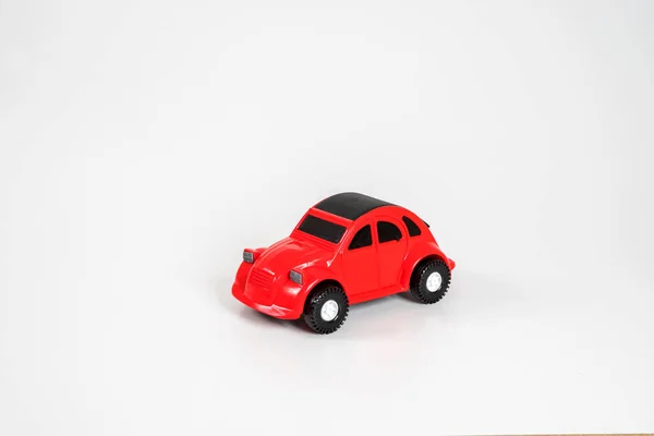 Toy Plastic Car Isolated White Background — Stock Photo, Image