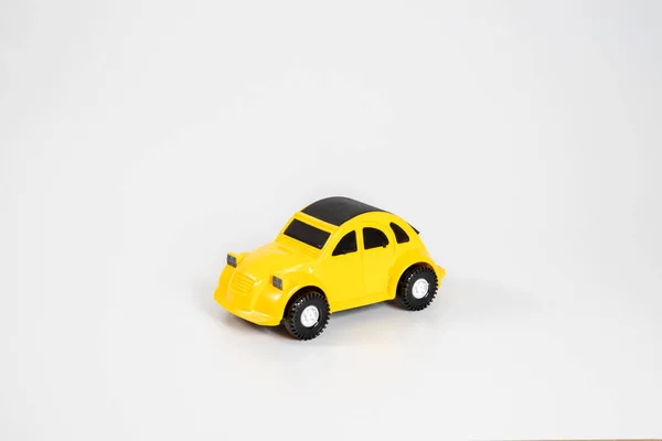 Toy Plastic Car Isolated White Background — Stock Photo, Image