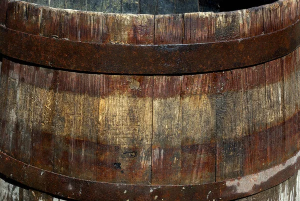 Oud Houten Vintage Vat Voor Wijn Bier — Stockfoto