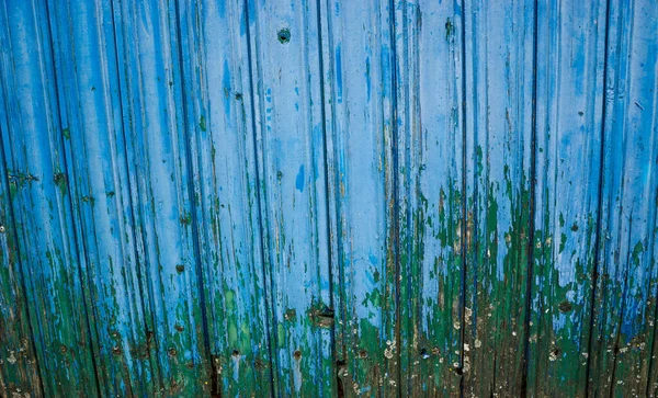 Parede Das Velhas Tábuas Azuis Textura Grunge — Fotografia de Stock