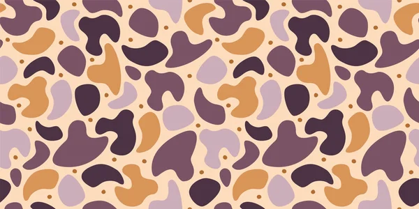 Camouflage moderne motif sans couture. Conception abstraite vectorielle pour papier, couverture, tissu, décoration intérieure et autres — Image vectorielle