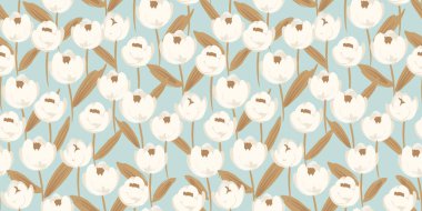 Çiçeksiz desen. Kağıt, kapak, kumaş, iç dekorasyon ve diğer kullanıcılar için vektör tasarımı