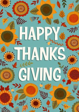 Şükran Günü çizimin kutlu olsun. Kart, poster, broşür, web ve diğer kullanım alanları için vektör tasarımı