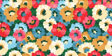 Çiçeksiz desen. Kağıt, kapak, kumaş, iç dekorasyon ve diğer kullanım için vektör tasarımı