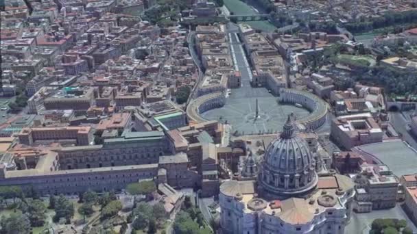 Tournage Depuis Drone Place Saint Pierre Vatican — Video