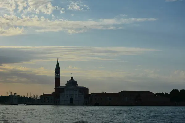 Observando Experimentando Venecia Italia Desde Los Canales Agua Mar Que — Foto de Stock