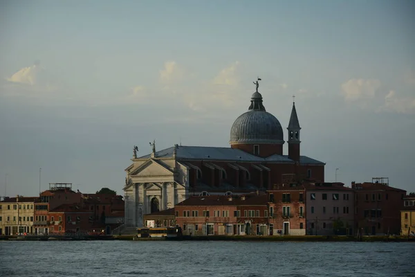 Observando Experimentando Venecia Italia Desde Los Canales Agua Mar Que — Foto de Stock