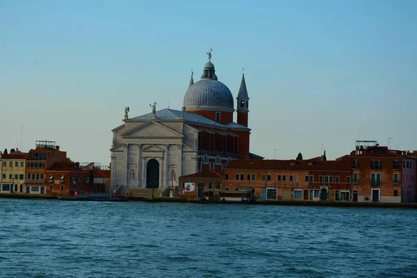 Observando Experimentando Venecia Italia Desde Los Canales Agua Mar Que — Foto de Stock