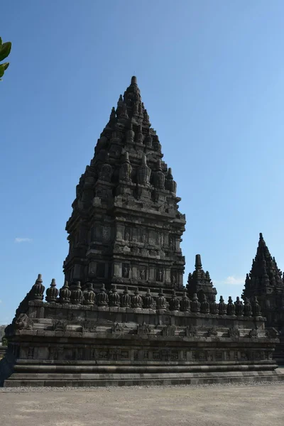 Exploring Ancient Temple Prambanan Sewu Centra Java Indonesia Sunset — 스톡 사진