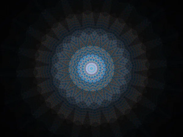 Computer Generated Mandala Image Trying Capture Unique Geometry Symbolism Artistic — 스톡 사진