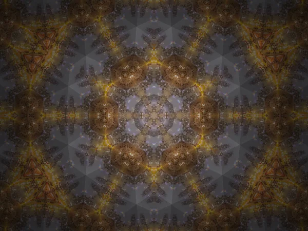 Computer Generated Mandala Image Trying Capture Unique Geometry Symbolism Artistic — Foto Stock