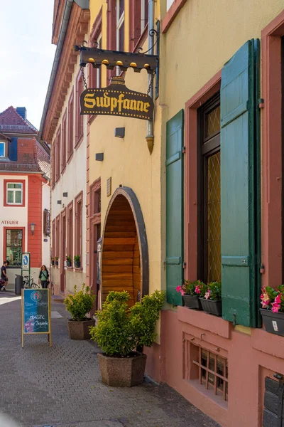 Heidelberg Almanya Haziran 2022 Heidelberg Deki Sudpfanne Restoranı Çeviri Demleme — Stok fotoğraf