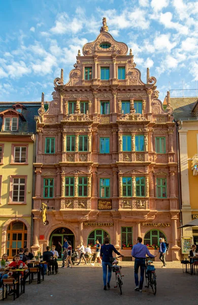 Heidelberg Germany June 2022 Historic Hotel Ritter Translation Hotel Knight — Stock Photo, Image