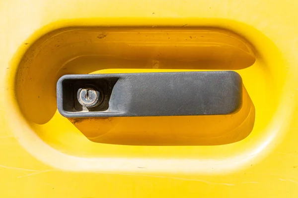 Door Handle Construction Site Vehicle Clear Signs Use Lock — Foto de Stock